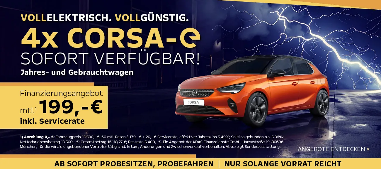 Corsa-E Lagerakttion